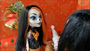 Скелита разговаривает с Момо!!Момо хочет есть.Stop MOTION||Монстер Хай