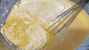 Кукурузный пирог с грушами