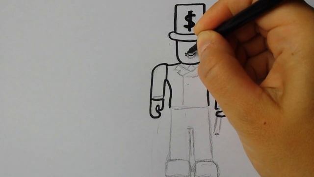 How to draw Mr. Bling Bling - Roblox смотреть онлайн