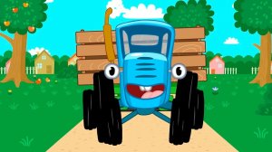 Синий трактор едет к нам По полям ! Песенки для детей