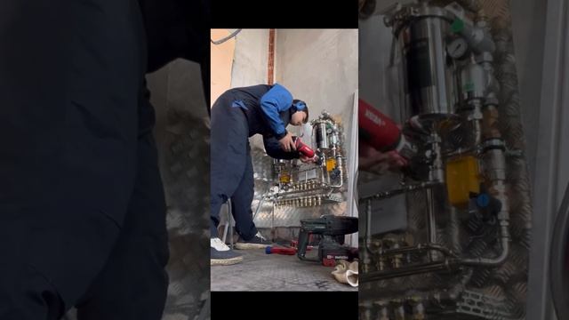 Классный проект в работе,скоро полное видео.#водоснабжение #отопление #сантехникмосква