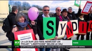 LE SYNDICAT NATIONAL DES JOURNALISTES SNJ DÉNONCE LA LOI ANTI-FAKENEWS