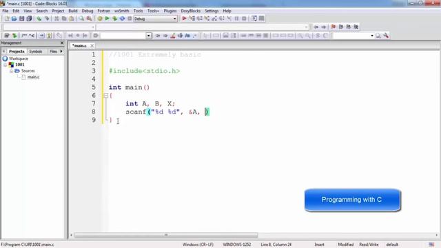URI Online Judge 1001 //Extremely Basic. Problem Solving Programming With C