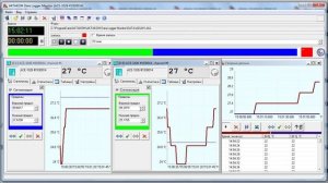 Демонстрация работы приложения AKTAKOM Data Logger Monitor для Windows