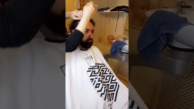 Установка мужской системы волос.mp4