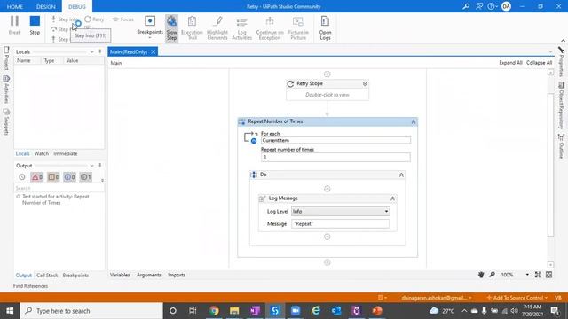 How to Use Repeat Number of Times and Retry in UiPath смотреть онлайн