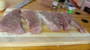 Стейк из свинины+легкий соус к мясу!