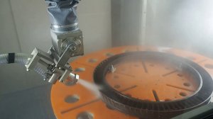 Гидроабразивная очистка, обработка, упрочнение турбинных лопаток. Установка КС 150А 6D Видео 2018