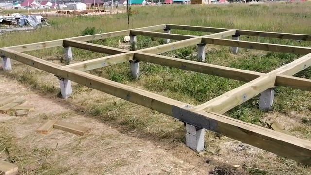 Каркасная баня своими руками. Начало строительства.