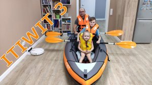 Тестируем надувной каяк ITIWIT 3 из Декатлона | Test inflatable kayak ITIWIT 3 from Decathlon