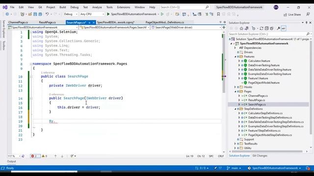 SpecFlow Selenium C# Tutorials-08 | Page Object Model from Scratch | End to End Automation Framewor