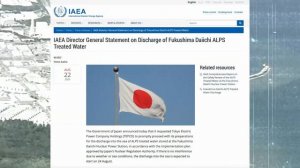 Сброс воды на АЭС "Фукусима-1"