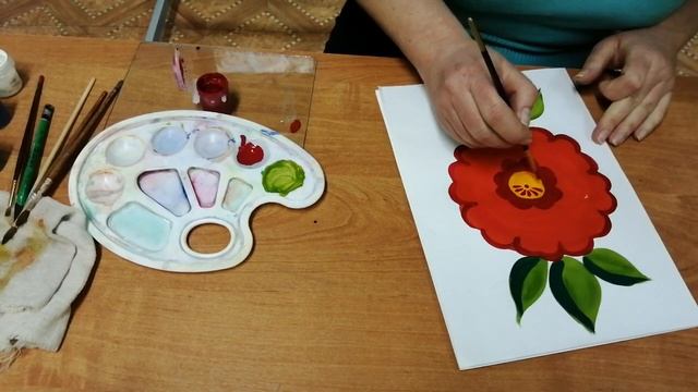 Городецкая роспись Урок 2 смотреть онлайн