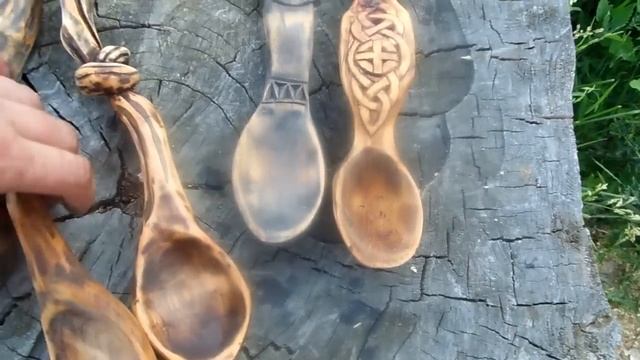 Уникальные деревянные резные ложки.Обзор. Woodcarving