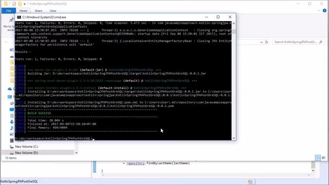 Kotlin + Spring JPA  Postgresql + Spring Boot Example