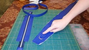 шьём синюю стеганую сумку своими руками