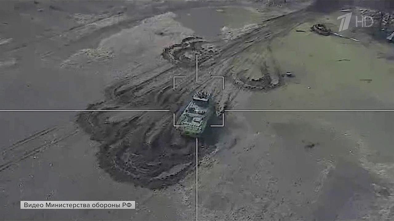 Российский ударный дрон "Ланцет" уничтожил британскую установку ПВО