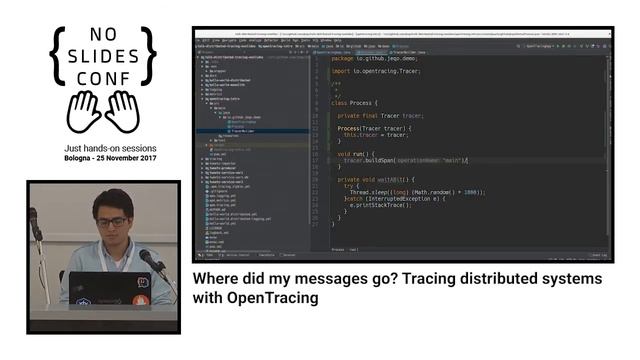 Where did my messages go? Tracing distributed systems with OpenTracing - Jorge E. Q. Otoya смотреть онлайн