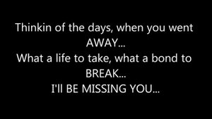 P.DIDDY (FT. FAITH EVANS & 112) - I'LL BE MISSING YOU **(LYRICS ON SCREEN)**