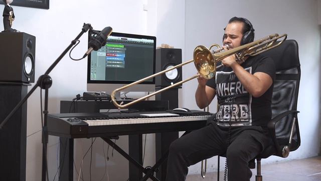 "Song for Health" by Steven Verhelst - Sammy Flores Trombone and electric piano смотреть онлайн