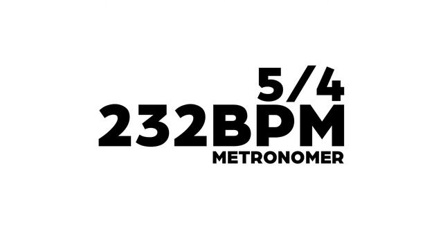 232 BPM Metronome 5/4 смотреть онлайн