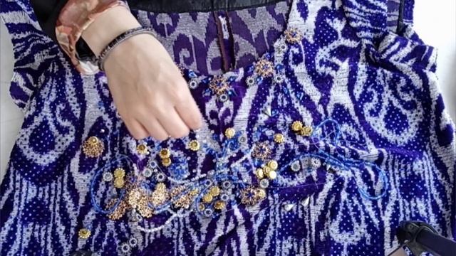 Украшение национальное платье с камнями смотреть онлайн