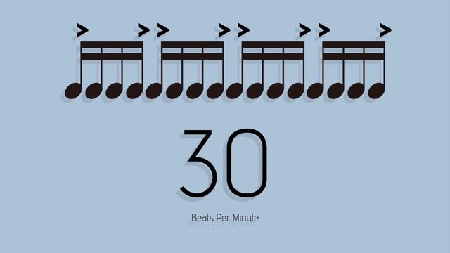BPM = 30　メトロノーム - metronome - 16分 アクセント2-4 смотреть онлайн