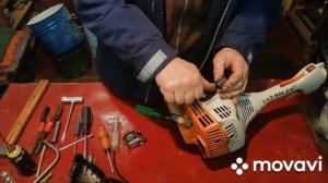 Stihl FS 45. Самый быстрый ремонт карбюратора на тримере!