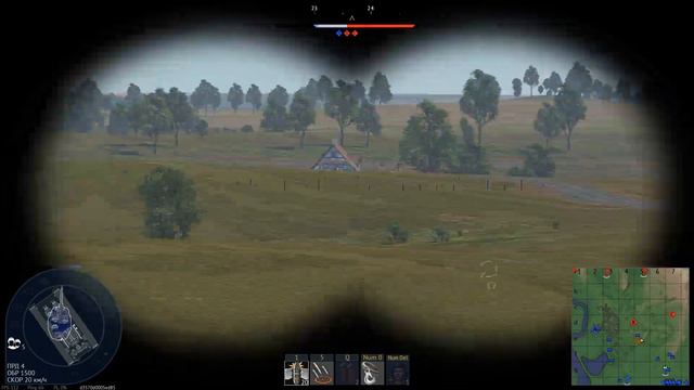 WarThunder. Прицел Т-34-85 БР-365А смотреть онлайн