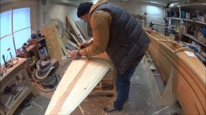 Каяк из осиновой рейки (3/6) Верхняя скорлупа (Мастерская Пират Вудс)