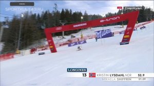 Горные лыжи. Кубок мира. Земмеринг. Женщины. Слалом. 1-я попытка.mp4