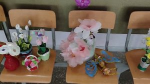 Экологическая выставка поделок из бросового материала 1-11 классы. Костякова М Б