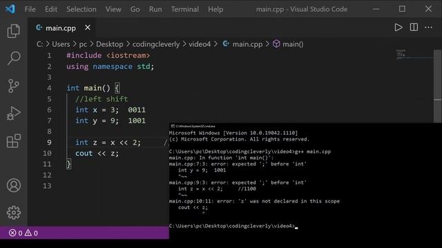 Bitwise Operators in C++ | Types of Bitwise Operators | [Complete Explanation]