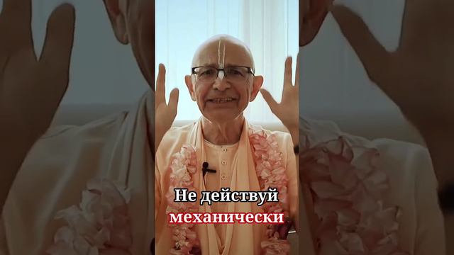 Не действуй механически. Бхакти Вигьяна Госвами