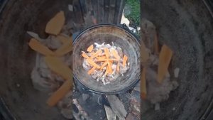 Нутрия тушёная в казане на костре#рецептнутрииприготовление#