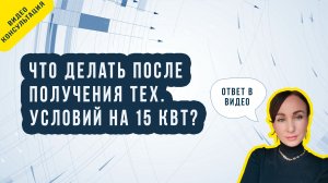 Что делать после получения ТУ на 15 кВт?