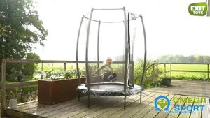 Обзор. Батут EXIT TOYS ТИГГИ 140 см черный с защитной сеткой