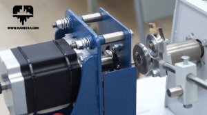 Автоматическая намотка бесконечной спирали призматической формы с мерной резкой на станке СНБС-0,5А