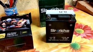 АККУМУЛЯТОРЫ ytx7l-bs: МОTOBATT MBTX7U. Skyrich YTX7L-BS 12V 6 Ah. Размеры 112x70x130