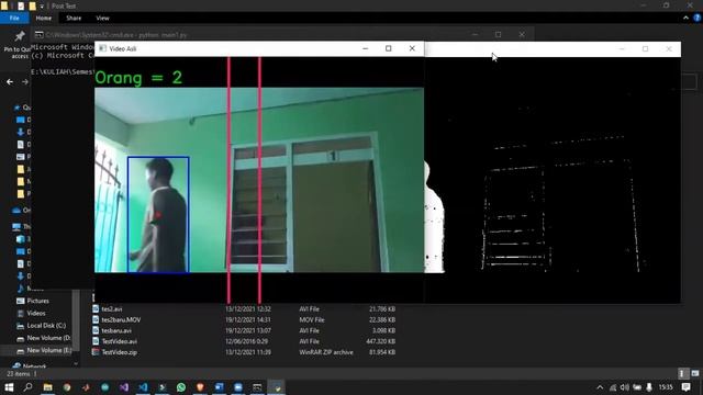 People Counter with OpenCV Python (Counting Manusia dengan OpenCV python) смотреть онлайн