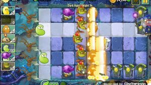 Plants vs. Zombies 2 - Dark Ages - Night 14 (Produce at least 5000 sun)