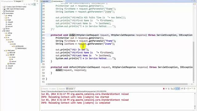 Java Online Training Beginners I Java Online Training Tutorials I Java Servlet Response Part 2 H2K