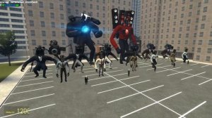 DIAMOND CAMERAMAN & SPEAKERMAN FAMILY VS RUBY CAMERAMAN & SPEAKERMAN FAMILY In Garry's Mod!?