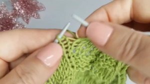 Узор "Плиссе" спицами/ Красивый узор плиссе/Узор для детских изделий