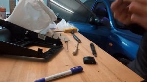 ремонт кнопки корректора фар: timelaps 2