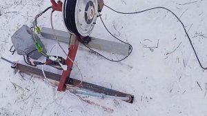 Лебедка-подъемник для снежной горки