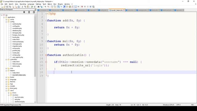 Code Igniter Tutorial | Day 4 | Session | Login Logout | Template - Header and Footer