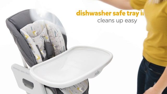 Joie mimzy™ spin 3in1 | 360º Swivel Highchair for Newborns & Toddlers смотреть онлайн