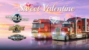 ETS 2 катаем ивент SWEET VALENTINE под музыку