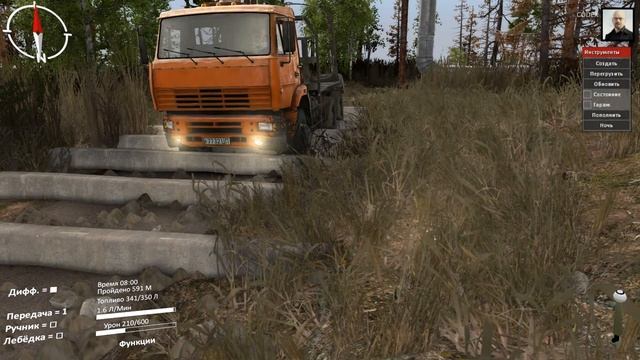 Spintires 1 сезон 10 испытание БЕТОННЫЕ НЕРОВНОСТИ Камаз 6522